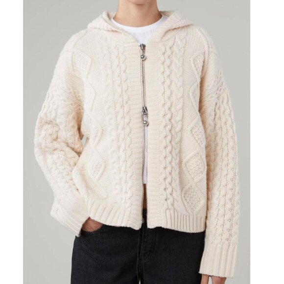 Still Here Women's Cream and Tan Jumper - Picture 1 of 7